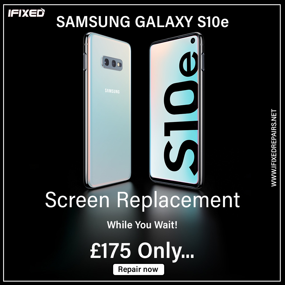 Samsung Galaxy S10e screen replacement service available at iFixed! From £175 only! Repair Now! Log on to ifixedrepairs.net for more information. Contact us -017-077-07273⠀ #ifixedrepairs #repair #iphone #apple #samsung #phonerepair #Samsung #samsunggalaxy #GalxaxyS10e