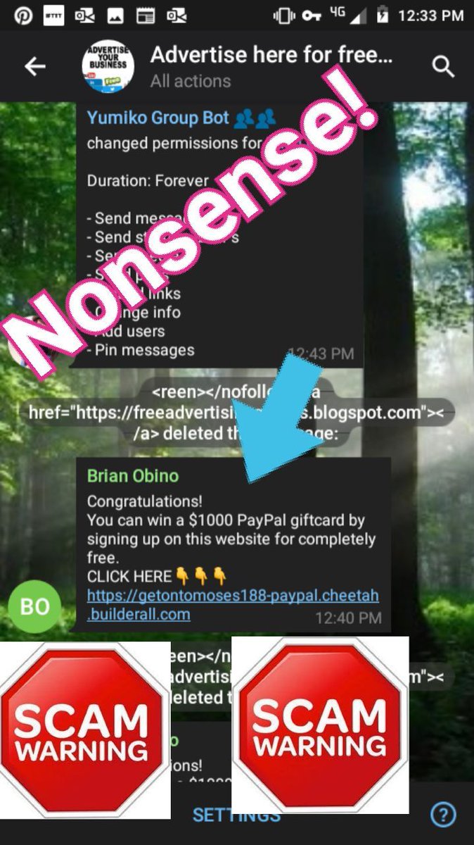 freeadsgroups's tweet photo. This is how we try to protect our community from Scammer and fraudster in online free advertising groups:

https://t.co/vu58PfjAxt

#freeadvertising #socialmedia #scammer #scammerdown #scammerexposed #fraudulent #internetfraud #Scammers #antifraud #telegramgroup #telegram https://t.co/Ww0ppRynfl