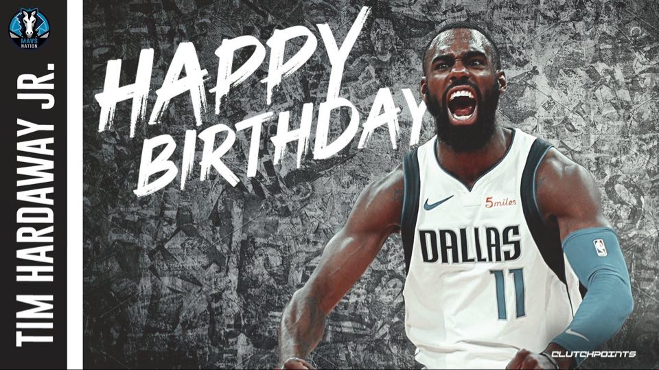 Join Mavs Nation in wishing Tim Hardaway Jr. a happy 28th birthday! 🎉🎂

#MFFL