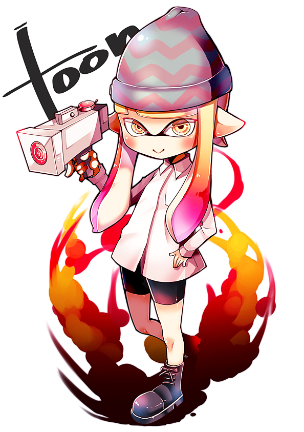 O Xrhsths 墨之 御南 Sto Twitter スプラトゥーン２イラスト 私はもみじシューター使用してます