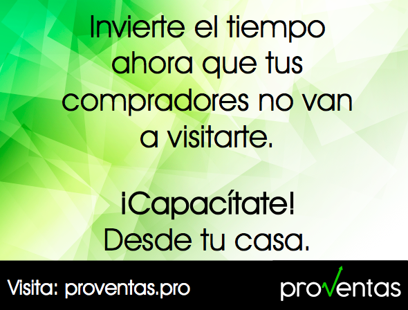 Proventas_Mex's tweet image. Una forma de aprovechar el tiempo en estos días en los que la recomendación es no salir de casa, es capacitarse, visita #Proventas e inicia tus cursos hoy: bit.ly/310t1AR