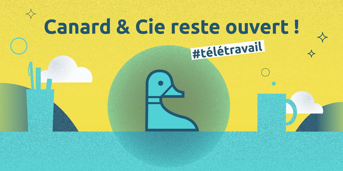 La santé de toutes et tous reste notre priorité : les équipes de Canard &amp; Cie sont donc en télétravail et sur le pont pour faire avancer vos projets vidéo et édito. 🦆 🖥️ 🏡 🤗 On pense à vous et on a hâte de vous (re)voir en vrai d'ici quelques semaines...