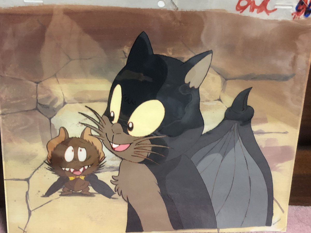 発掘もの② 「悪魔くん」のセル画背景付き。 原画担当したので、自分の