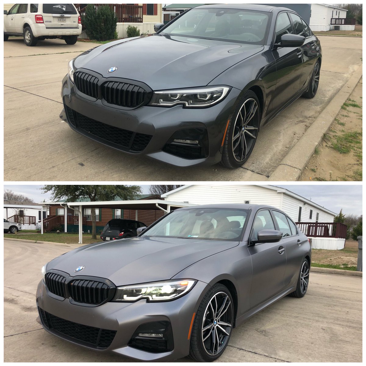 SendWraps's tweet photo. 2019 Bmw 330i wrapped in 3M 2080 Satin Dark Grey🤤🤤
#booknow https://t.co/N2sdEJEr06