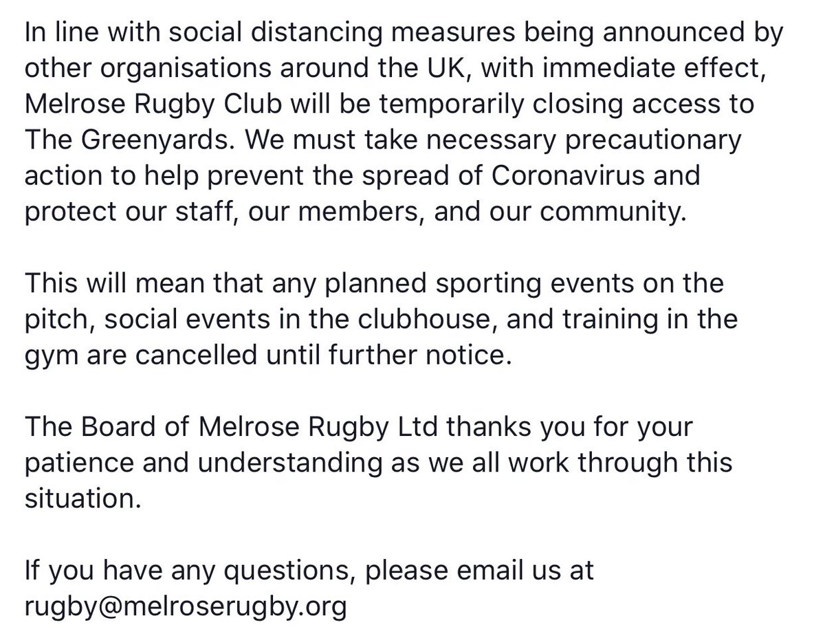<a href="/MelroseRugby/">Melrose Rugby</a> <a href="/MelroseStorm/">Melrose Storm</a> <a href="/Melrose7s/">Howden Melrose Sevens</a> <a href="/MelroseYDO/">Melrose Rugby Development</a> @melrose_wasps <a href="/QueenBees_Rugby/">Melrose_QueenBees</a>