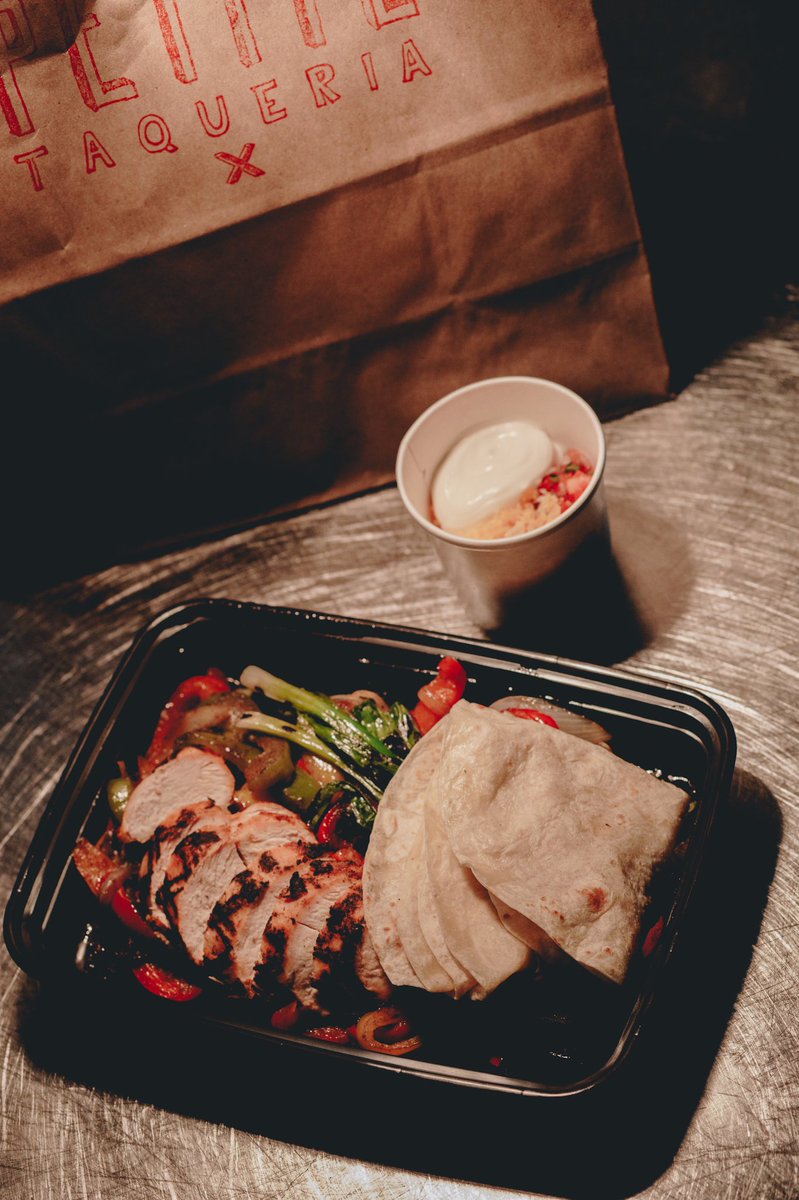 Keep the sweatpants on, we got you! | Treat yourself to tacos &amp; fajitas delivered straight to your door and also available for pick up exclusively with <a href="/Postmates/">Postmates</a>. #PetiteTaqueria