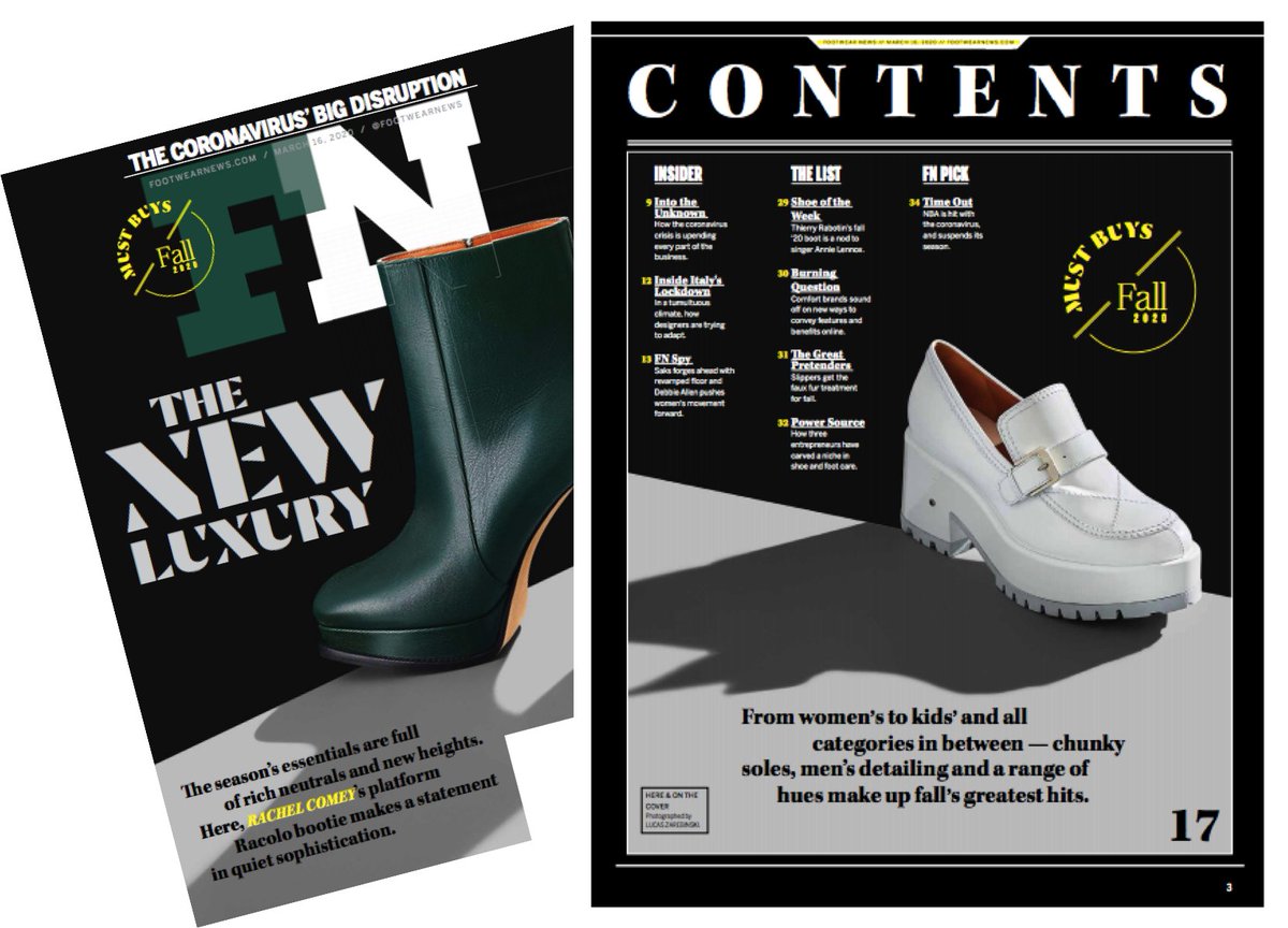 Love to see <a href="/laurencedacade/">laurence dacade</a> featured in this week's issue of <a href="/FootwearNews/">Footwear News</a>! Check it out, on stands now!
