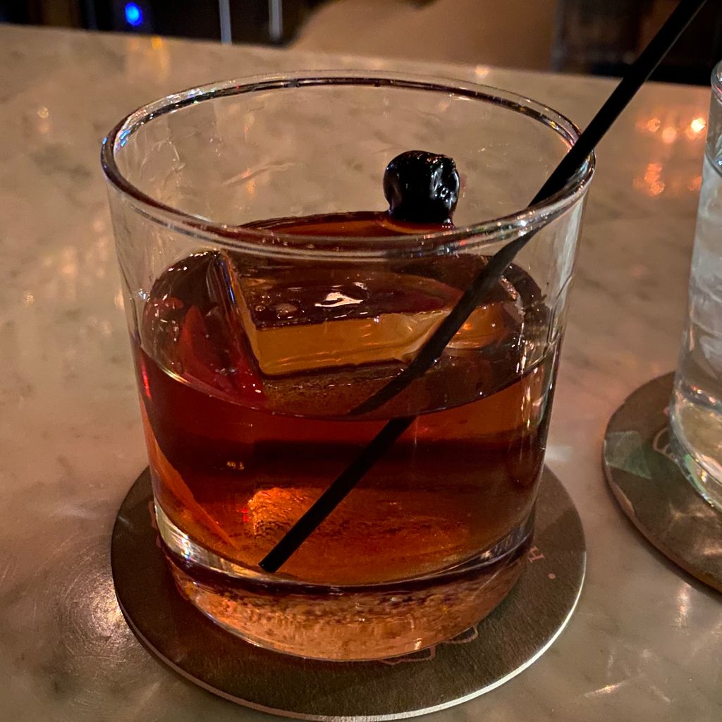 BeerBrewin's tweet photo. The Tobacco Old Fashioned at @HodgesBend is a slightly nice take on the classic cocktail, with rum, tobacco bitters, orange peel.  #MNSpirits https://t.co/w3erPogLI2