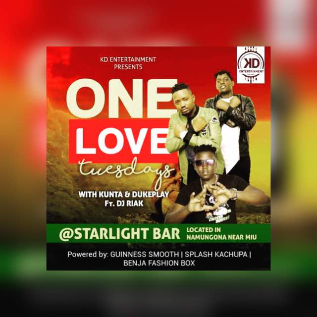 StarlightBar's tweet photo. Don't miss this this Tuesday.its one love ragge night Tuesdays.we have offers for ladies.4 ladies l coc of ug.if you don't take will be equivalent to beers. https://t.co/rsuLlKfUEg