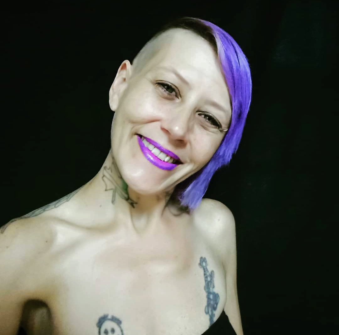 #smileitfeelsgood #lefty #purplehairdontcare #MuchLove #givepeaceachance #love #livelife #smile