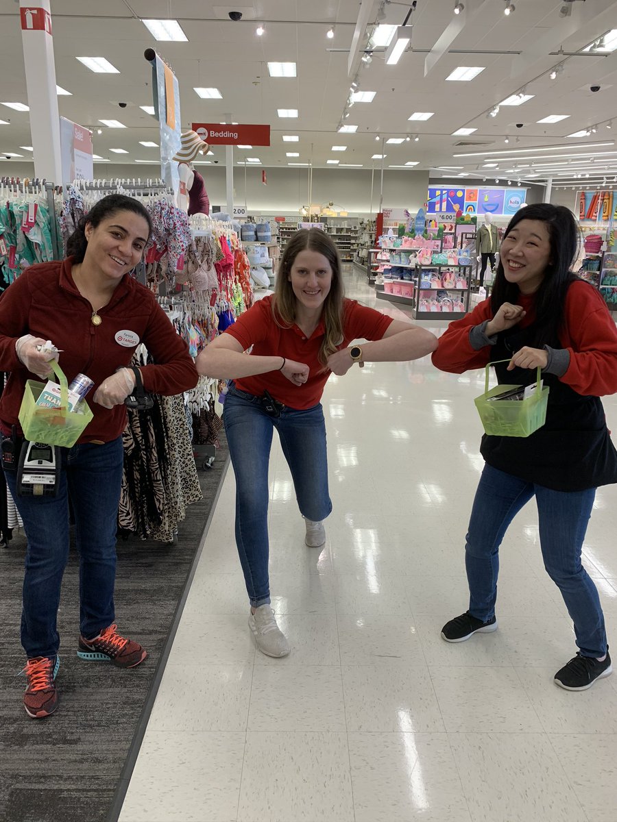 ThatTargetLady's tweet photo. Throwing some high elbows 💪🏼and giving some recognition to our AMAZING team who have been holding down the store and going above and beyond for our guests! THANK YOU!!! ❤️ #Target #WorkSomewhereYouLove https://t.co/zS2DWmKUBJ