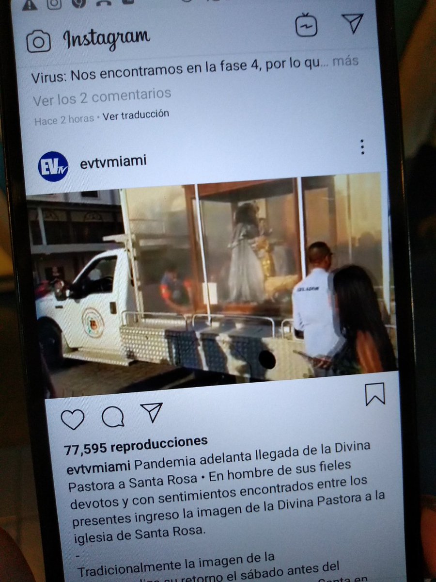 Hasta la Divina Pastora va de regreso a su hogar tras el anuncio de la cuarentena ... ¿Y tú? ¿Ya acataste la cuarentena?. Recuerden que PREVENIR es nuestra mejor cura.