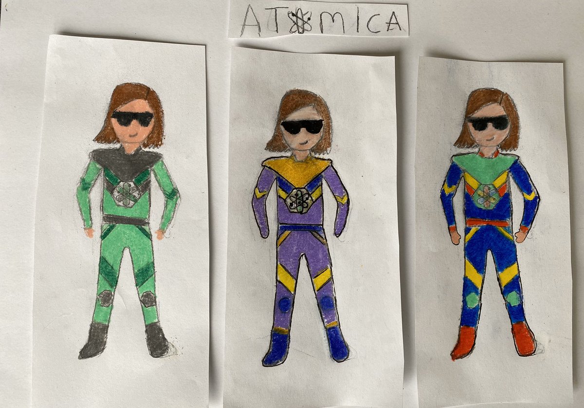 marsplat's tweet photo. @WillSliney Roisín had the best time drawing her superhero Atomica today. Colour selection was difficult so she came up with multiple options and whole afternoon passed away happily. Thanks Will!! https://t.co/q7cWfsWOlH