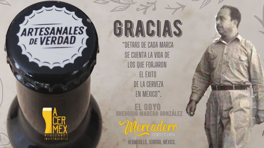 el_mercadero's tweet image. "Detrás de cada #marca se cuenta la #vida de los que #forjaron el #Éxito de la #Cerveza en #México" - #ArtesanalesdeVerdad