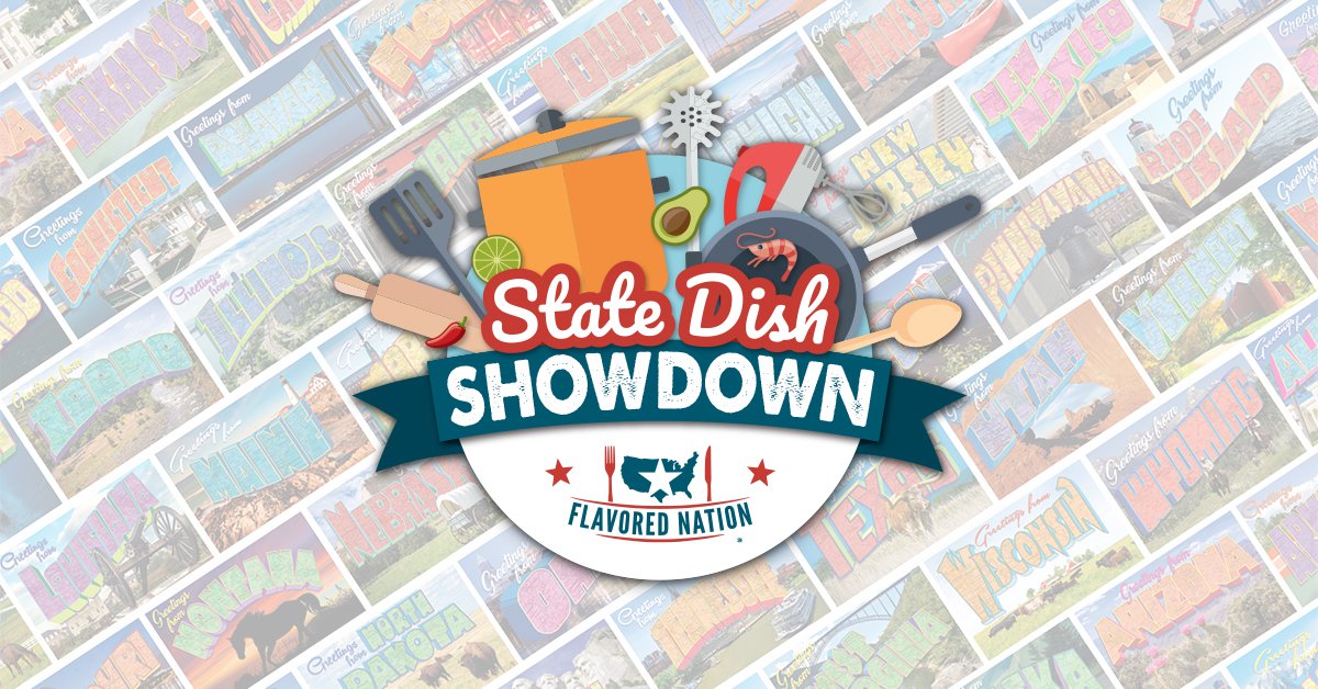 flavorednation's tweet photo. There are only two weeks left to vote in our #StateDishShowdown to determine America's iconic dishes! Have you voted yet? https://t.co/aOyr5DzlND https://t.co/SGmLbPwCSw