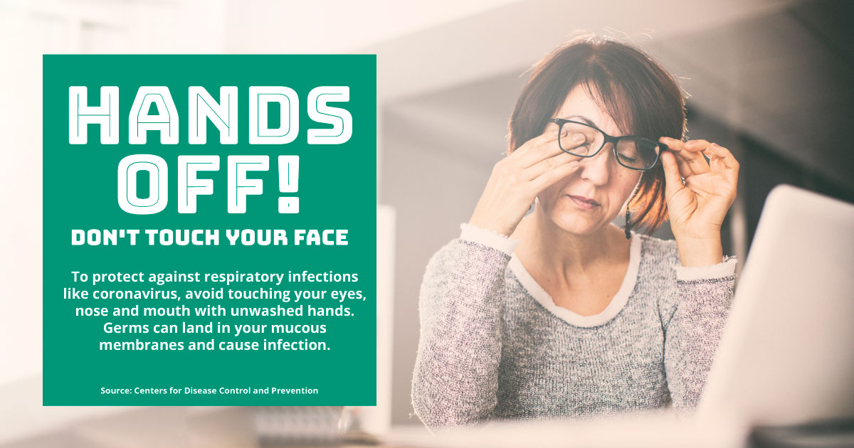 How many times in the last half-hour have you touched your face? Hmmm, that's a real headscratcher.