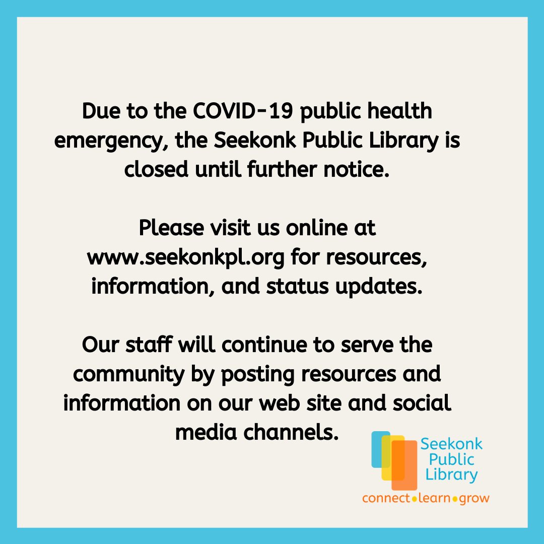Seekonk Library (@seekonklibrary) on Twitter photo 
