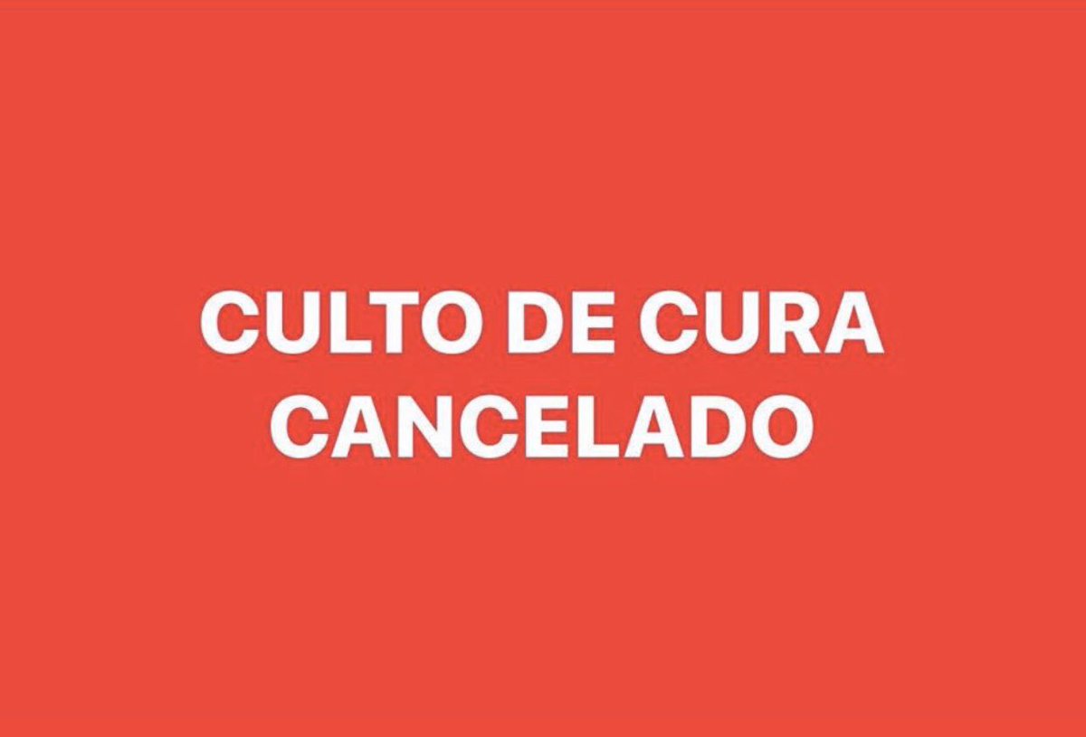 leninha_braga's tweet photo. Culto de cura foi cancelado! #coronavirusnobrasil https://t.co/Kjvd8IcSKc