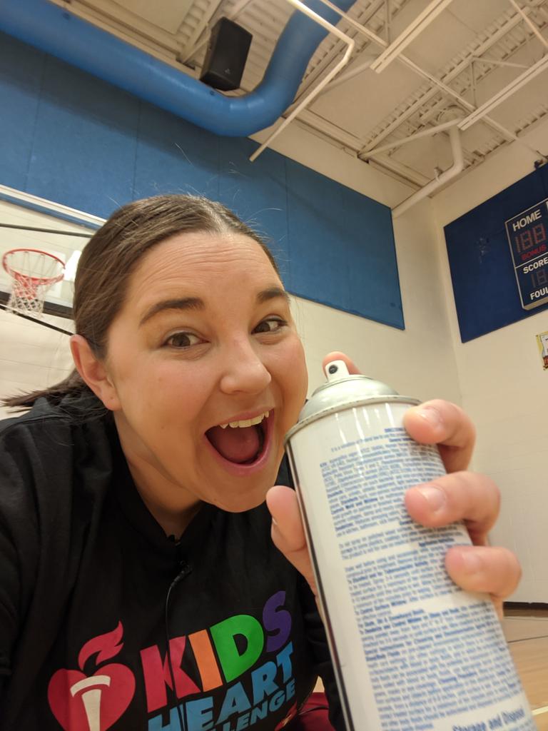 AshleyPhysEd's tweet photo. Spraying down equipment between each class might not be the most fun but if it keeps kids healthy! #PhysEd #PE #pegeeks #anythingforstudents #Oeaglepride https://t.co/oWOhxy1Wiy