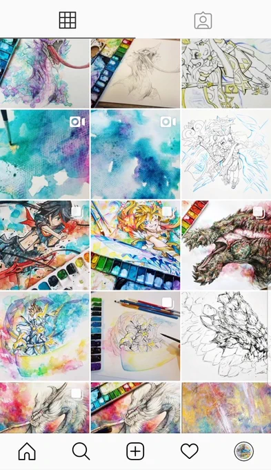 絵の製作過程や作業ライヴ、動画はInstagramにUPしてます(たまにポケ活も)観てくださると喜びます…(*'・ω・`)

https://t.co/swYIPnMJRE 