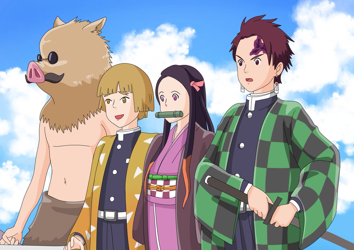 田中圭一先生発案のゲリラ企画 イタコマンガ家 鬼滅まつり イタコマンガ家が繰り出す 鬼滅キャラの数々 2ページ目 Togetter