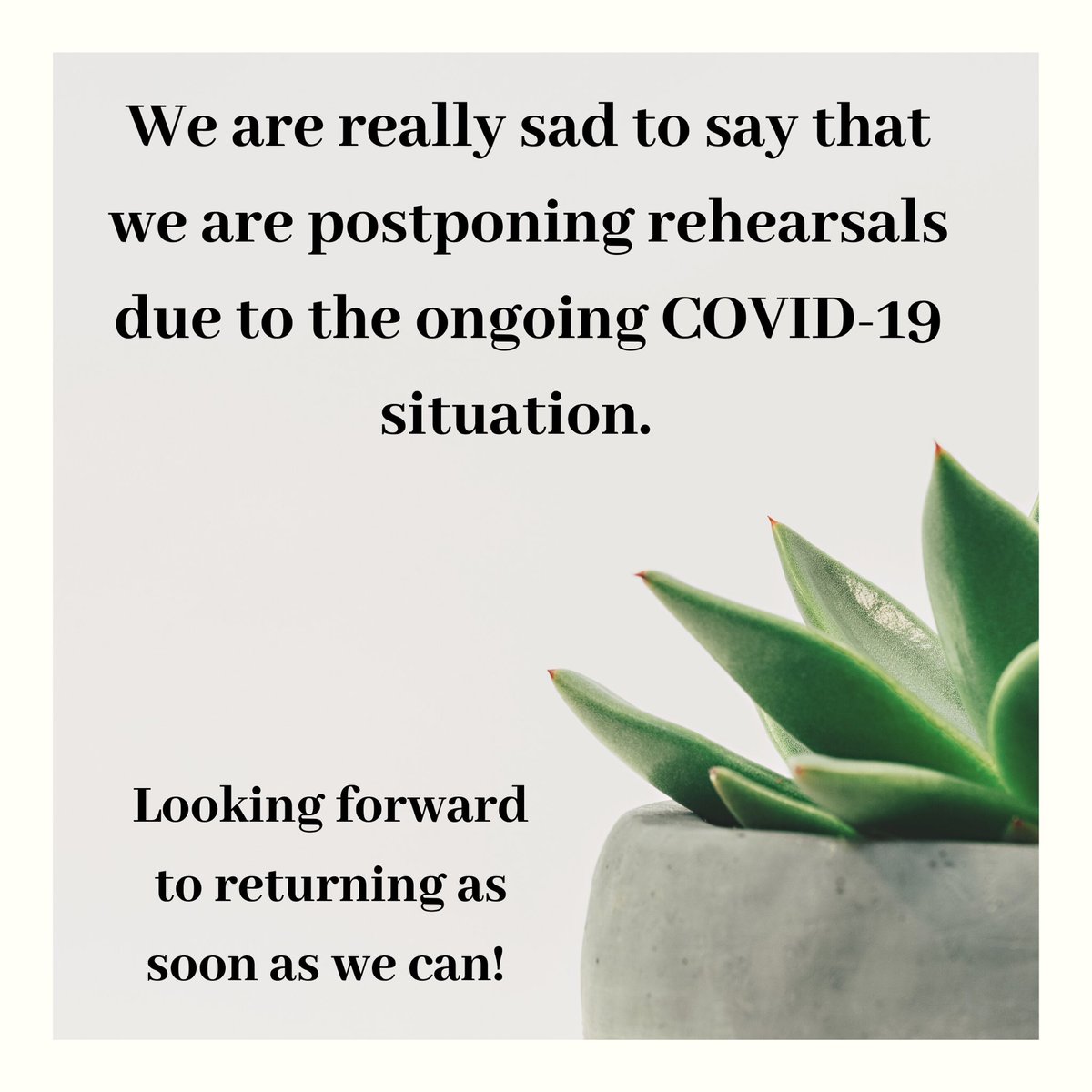 TuttiOrchestra's tweet photo. 😭 but better safe than sick! https://t.co/VPMTUMv0YO