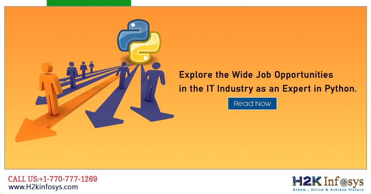 h2kinfosys's tweet image. Explore the wide #jobOpportunities in the IT industry as an #ExpertinPython | Read now!

Visit: bit.ly/3d1q8oU