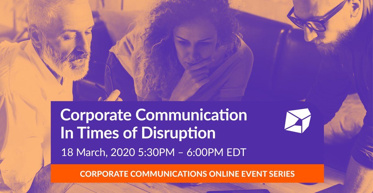 Join us this week, to learn the important of people data in remote working situations and have the ability to have two-way conversations in real-time. Register NOW: livetiles.nyc/events/cc_disr…

#digitalworkplace #corporatecommunications #crisiscomms  #collaborationsolutions
