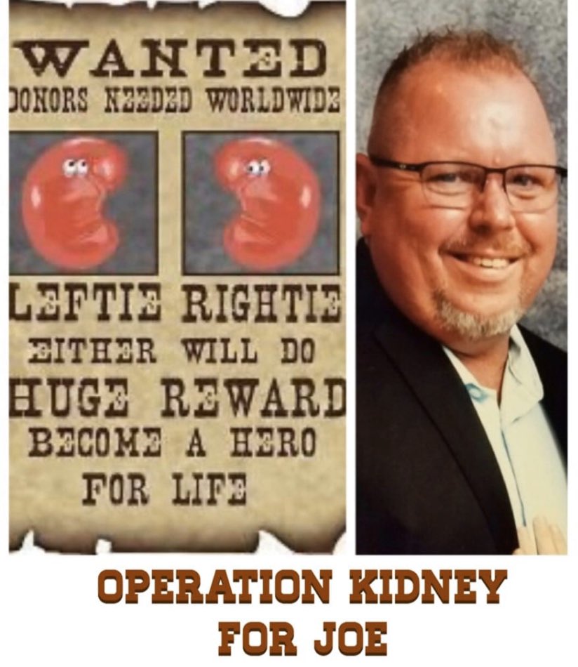 justtracy24_'s tweet photo. Good Morning Twitter Fam. I’m asking for your help to please share. This is my good friend Joe.  He is need of a living kidney donor. Please read and share his story. #shareyourspare #donatelife #realwarriors #kidneydonation #operationkidneyforjoe #typeOblood #gettested #share🙏 https://t.co/MTvPfwTPUC