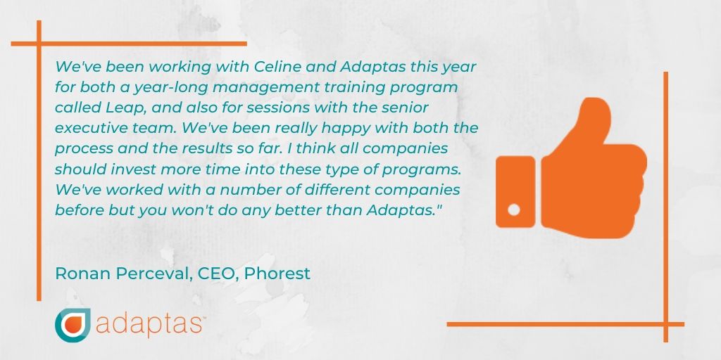 These are challenging times for all small businesses, including our own, so today we're taking a moment to appreciate our client relationships. We trust and believe that we will get through this together and help each other over the months ahead. #adaptas #adaptastraining