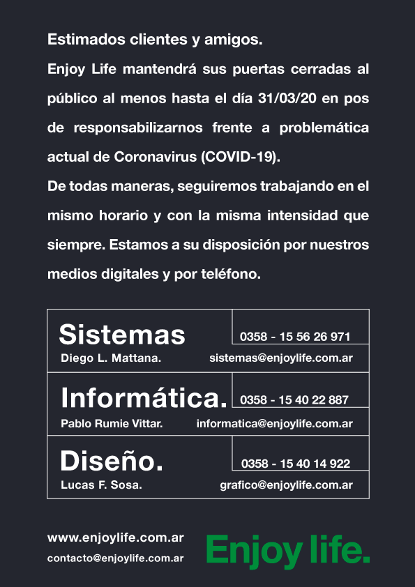 EnjoyLifeWeb's tweet photo. #NosQuedamosEnCasa #NosCuidamosEntreTodos #desarrolloweb #paginaweb #somosenjoylife #enjoylife #internet #web #software #informatica #toolpack #SEO #SEM #MeQuedoEnCasa https://t.co/8iudL96Y9o