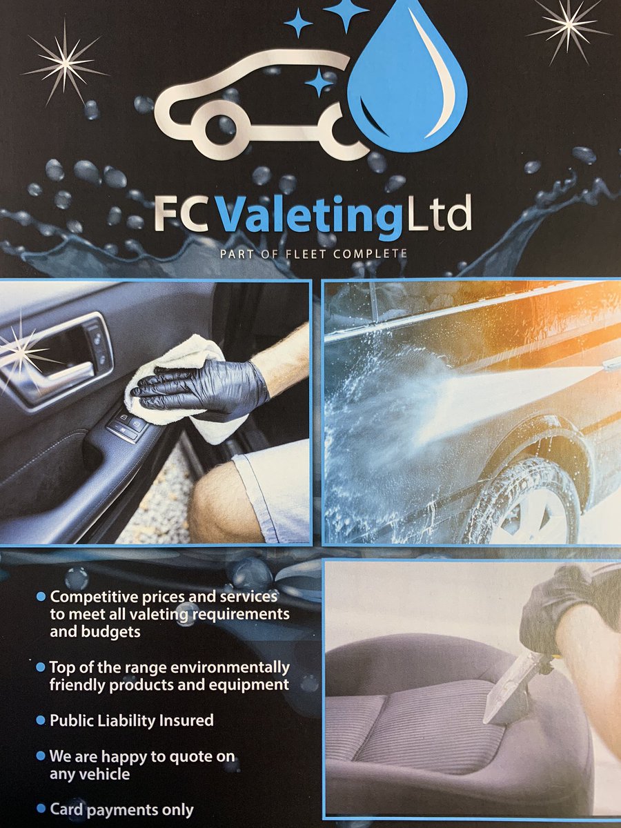 FleetCompleteUK's tweet photo. Our first mobile valeting van has hit the road! Mobile valeting available on cars, vans and minibuses all over the North West!
Deep cleans also available.
Call us on 0161 503 6861 or email valeting@fleetcompleteuk.com https://t.co/M0VY2mbMz0