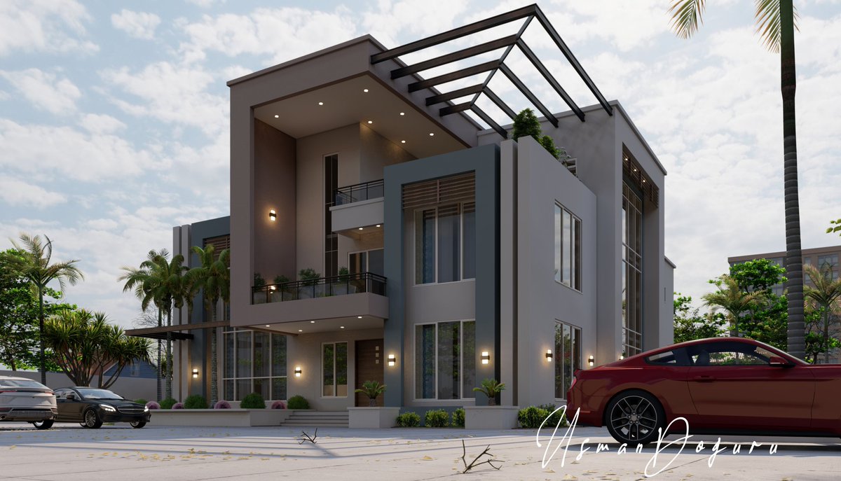 UsmanDoguru's tweet photo. My Advice to Young Architects.
Have the Passion you will create the talent. A propose 7 bedrooms mordern house Design. #architecture #3Danimation #MondayMood #COVID19 #thamesandHudsons #Nigeria #designthinking #Arewatwitter #bauchi #twitch #tweeter #Nigeria # https://t.co/PeP4DZQoAz