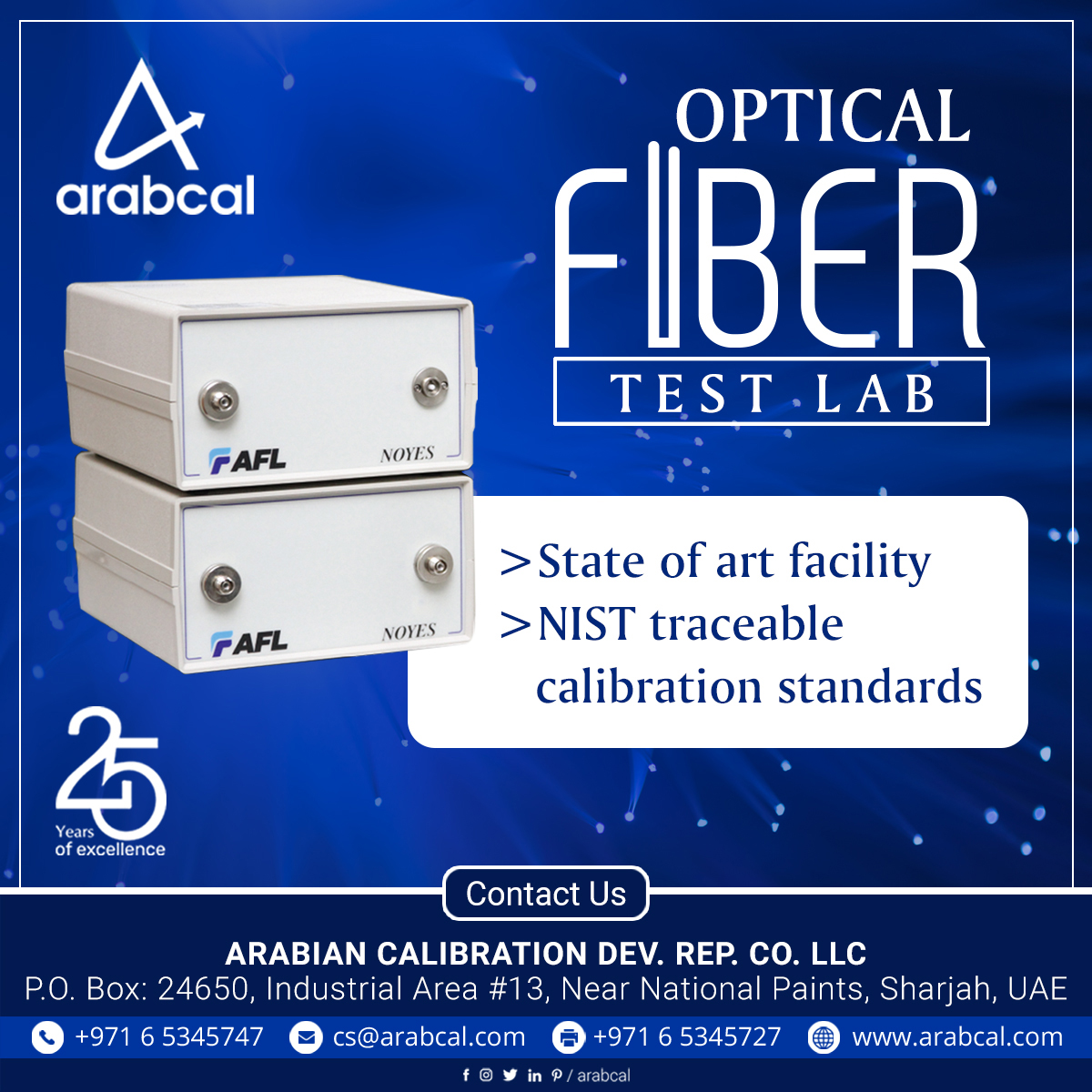 Arabcal on Twitter "The opticalfiberTestLab at Arabcal is laced with
