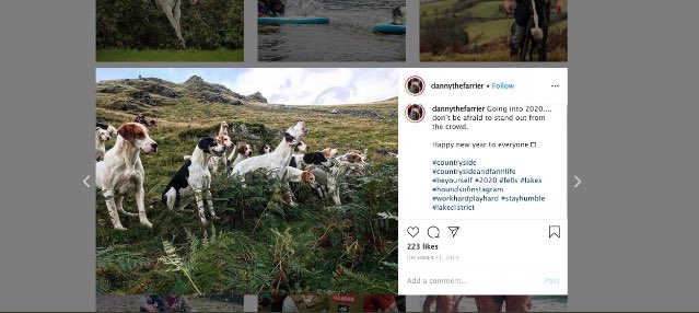 herbieharry's tweet photo. Can anyone spot the difference? Seems #RedShepherdess partner has edited his Instagram photos-now why would he need to remove the #foxhunting tag @BBCCountryfile? #Illegal https://t.co/ZDs2nYbxKG