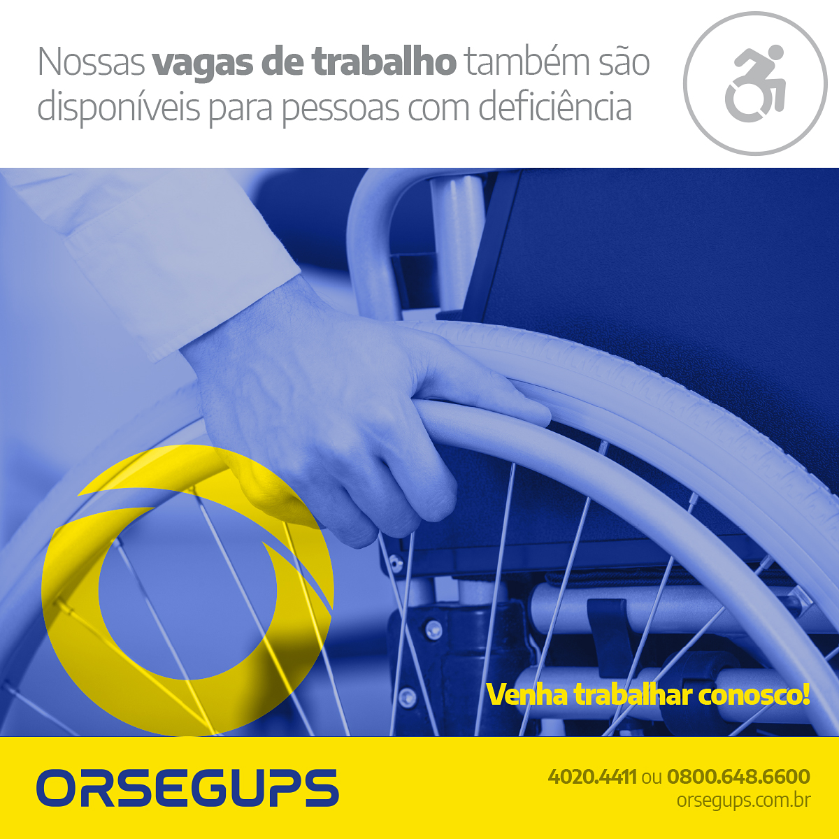 Orsegups's tweet photo. Venha fazer parte da Maior Empresa de Segurança Eletrônica do Brasil! A Orsegups está com vagas abertas para diversas áreas.

Lembrando! Nossas vagas de emprego são também disponíveis para PCD.
⠀
Confira! https://t.co/ymyGDdmvqi
⠀
#orsegups #rh #pcd #gestãodepessoas #gestãoderh https://t.co/CUbi8ygjNq