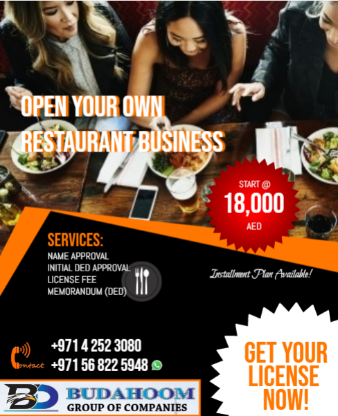 DBudahoom's tweet photo. OPEN YOUR OWN RESTAURANT BUSINESS IN DUBAI NOW!

GET YOUR LICENSE @ starting proce of 18,000 AED ONLY! 

Lowest Charges Guaranteed | Free Consultation

Contact/Whatsapp us:+971563271193 

#businesssetup #dubai #documentsclearing #business #BusinessOwners #BeYourOwnBoss https://t.co/o8lyUEhM1J