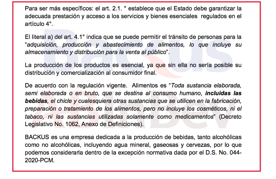 BackusSindicato's tweet photo. Transnacional @BackusOficial @abinbev no acata D.S. Nº 044-2020-@pcmperu que establece Estado de Emergencia en el Perú por #COVID19. Envían comunicado obligando a asistir a trabajadores a planta de producción de cervezas y no solo de "gasesosas". Ver: https://t.co/MRkp9hxupn https://t.co/k3wHke3Fv1
