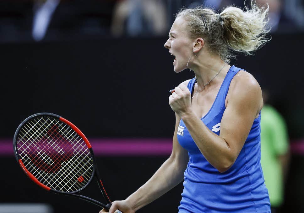 12. Katerina Siniakova vs Sofia Kenin, Fed Cup 2018The highlights aren’t in great quality but the match certainly was, in a three-hour and 45 minute thriller. Siniakova saved 2 MPs to secure the FC trophy for the Czech Republic.