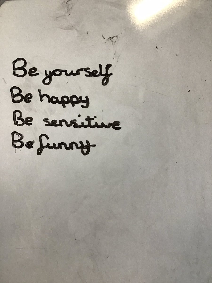 TH_Year6's tweet photo. After discussing the importance of following rules and thinking about our choices and our attitude, we considered βIn a world where you can be anything , be ...β #THLearn6 #MomentsMatter #BeKind https://t.co/c6dOsAU9V3