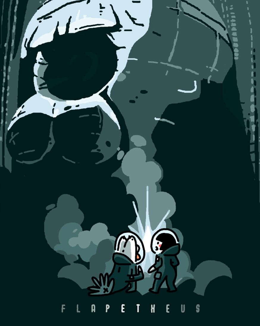 "Les grandes choses ont de petits commencements."
La suite des aventures potentielles de Monsieur Flap et sa famille, confinés quelque part dans l'espace.