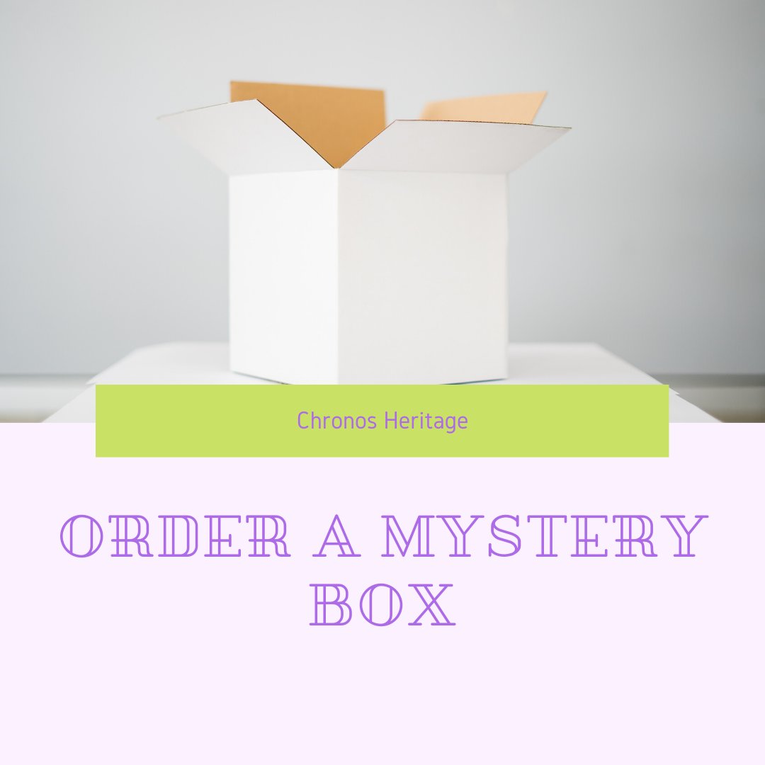 ChronosHeritage's tweet photo. Everyone loves a mystery and we've got mystery boxes! #MysteryBox #Genealogy #History 

https://t.co/0NgRpTriU8 https://t.co/g9JXRpUKgl