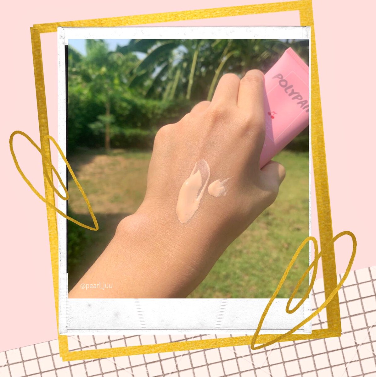 pearl_juu's tweet image. มูสกันแดดตัว POLYPAIR SPF 50 +++ ชอบที่นางช่วยโทนอัพผิวให้ขาว เปิดไฟวิบวับ วิบวับ ไม่วอก ไม่คราบ ด้วยสารสกัดจาก Acerola Cherry 🍒 + Vit E Acetate มีกลิตเตอร์ละเอียดมาก ทาปุ๊ปผิวขาวขึ้นทันที ที่สำคัญไม่เลอะเสื้อผ้า ไม่เลอะเบาะ ❤️❤️ #polypair #ไว้รีวิวห้ามขายของโว้ยย #HowtoPerfect