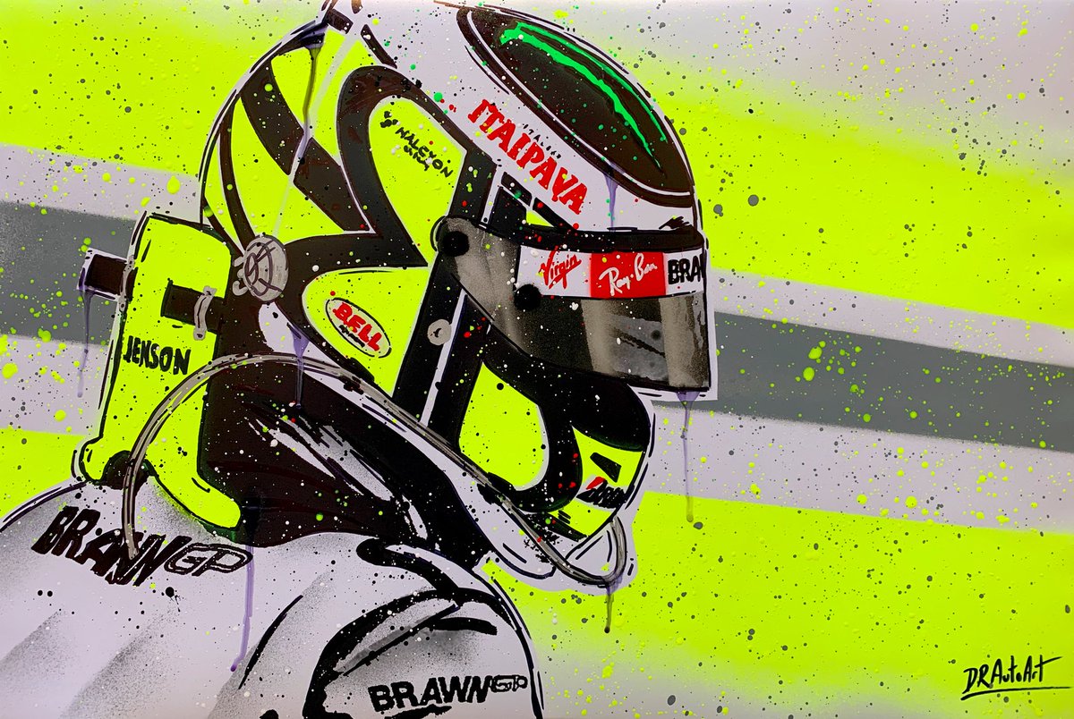 DRAutoart's tweet photo. 1st painting of the week is finished. Jenson Button is back in stock. Check out my shop or DM me for more details 😁
#drautoart
.
.
.
#jensonbutton #jb22 #button22 #brawn #f1 #brawnf1 #brawnf1team #jensonbutton22 #jensonbutton_22 https://t.co/5InVpRVC4W