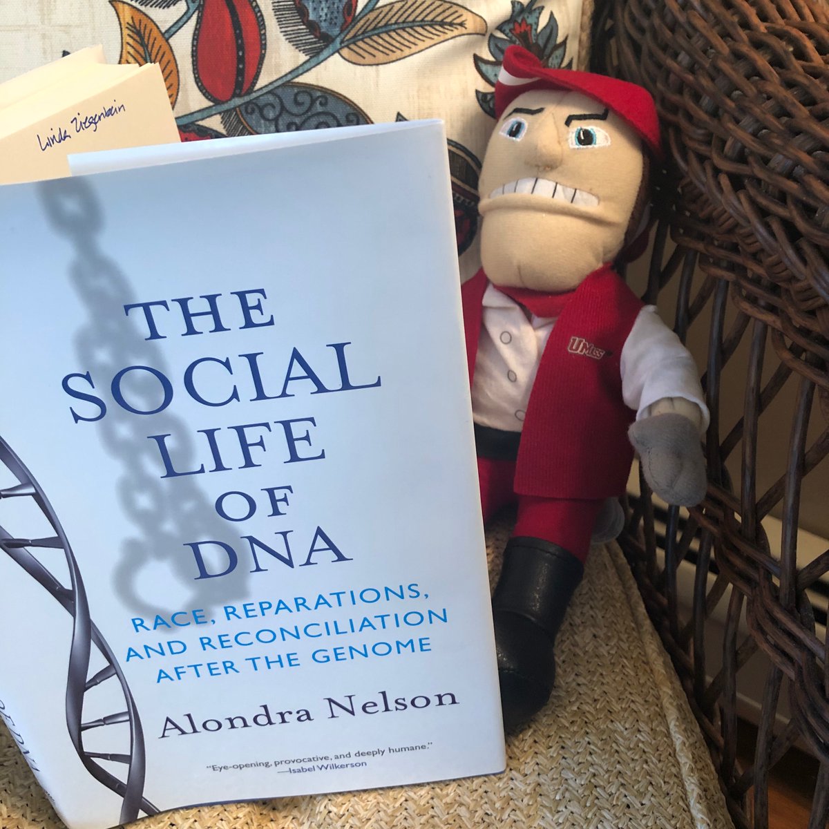 DiverseCNS's tweet photo. #ScienceSam is spending Spring Break self-isolating at home, relaxing, and reading a good book. What are you doing this week? @CNS_UMass @UMassAmherst #umassamherst #CNSTogether https://t.co/yVqHCxfbn1