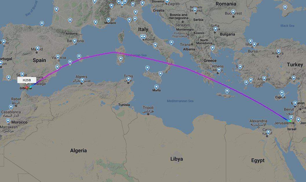 This israeli bizjet is all over: 10 dest in 48 hours.  #coronavirus related? n84up h25btlv, larnaca, aqaba, yerevan, athens, tlv, athens, london, tlv, gibraltar