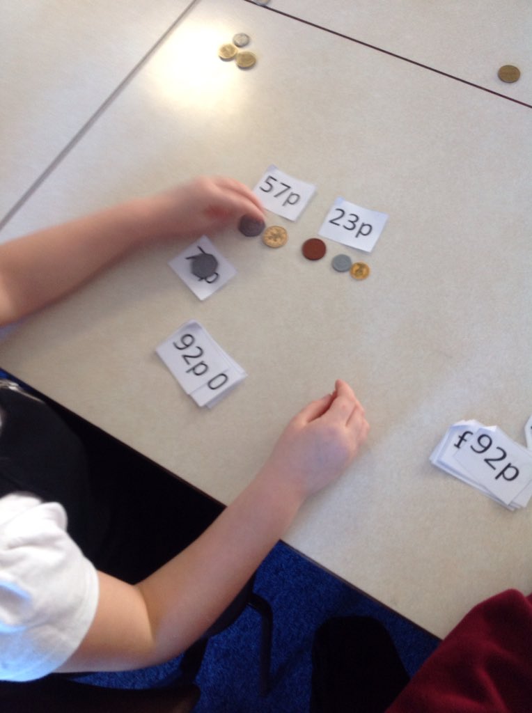 MrsEvansMLP's tweet photo. Today in maths were started our money unit. The children were sorting coins, looking at their value and making different amounts. @MabLanePri #onlythebest #makingamounts https://t.co/zNsNEbdE8Y