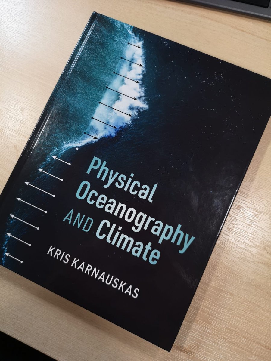 OceansClimateCU's tweet photo. Knowing I could probably use some good news this week, a shot of my book straight off the press in the UK sent by my editor at @CambridgeUP. The official publication date is now March 30.
 @CambUP_EarthSci @CUPAcademic https://t.co/DwVFl01Nno