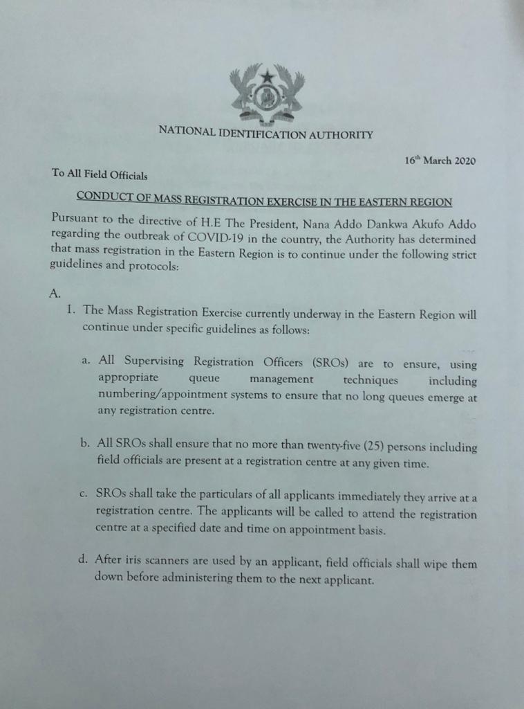 CheEsquire's tweet photo. How can the President give a directive only for NIA to vary it at their discretion. Really? A similar situation in Italy has led to the death of thousands of people. What’s so special about this Ghana card? https://t.co/BQdIGmepNv
