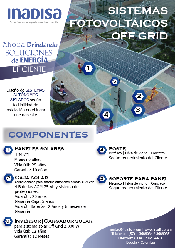 INADISA's tweet photo. Ahora brindamos soluciones de energía eficiente. Sistemas fotovoltáicos OFF GRID.
#energíasolar #INADISA #Colombia https://t.co/LETQB0qCky